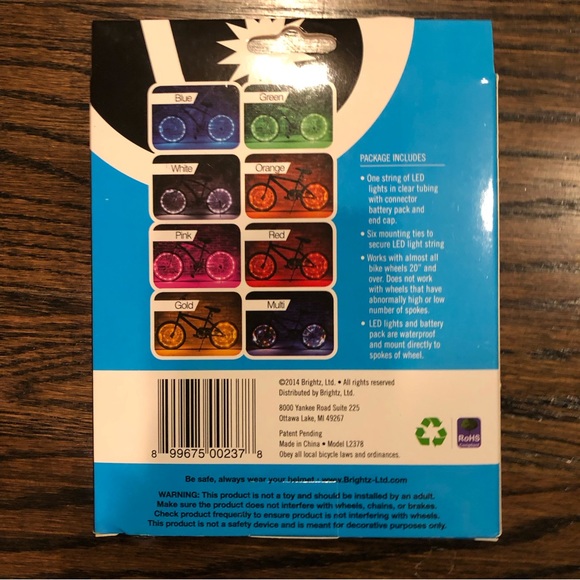 Wheelbrightz LED Bike Lights for Wheel or Tire - Picture 4 of 4